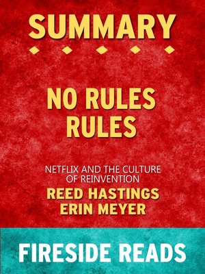 cover image of Summary of No Rules Rules